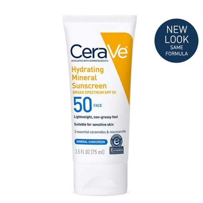 Hydrating Mineral Sunscreen SPF 50 Face Lotion